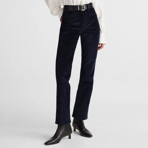 Madewell Navy Straight-Leg Corduroy Pants